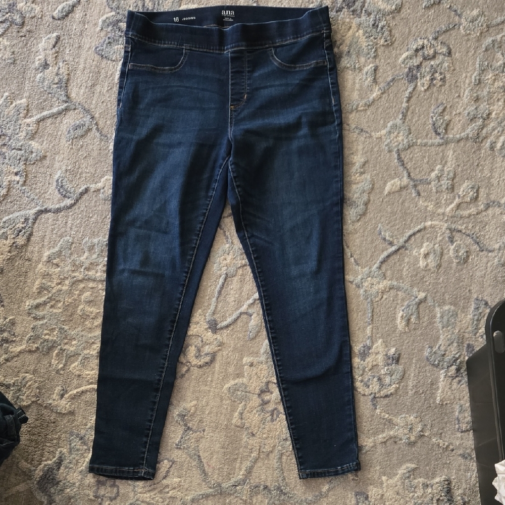 Anna Women's Dark Blue Stretch Jeggings